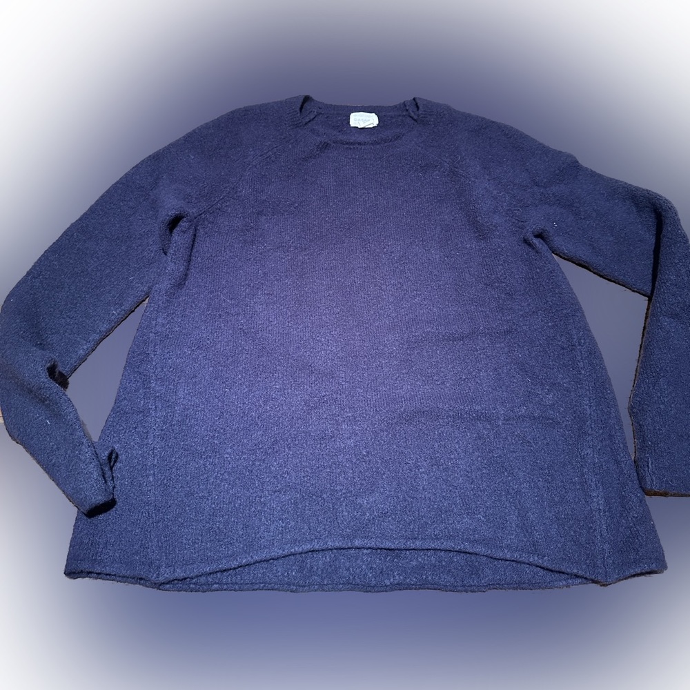 Caslon oversized chunky Navy A-line sweater! Great worn 2x condition!